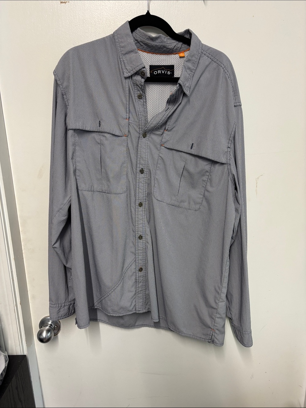 Orvis Black & White Long-Sleeve Button Shirt